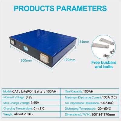UN38.3 باتری لیتیوم یون سفارشی 3.2v280ah Lifepo4 باتری لیتیوم یون
