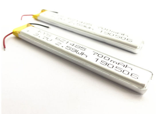 621485 601585 651485 3.7v (3.8v) 700mah باتری لیتیوم-یون پلیمری برای چراغ های چراغ نواری