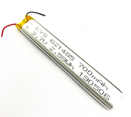 621485 601585 651485 3.7v (3.8v) 700mah باتری لیتیوم-یون پلیمری برای چراغ های چراغ نواری