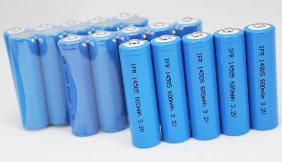 14500 باتری لیتیوم LiFePO4 3.2V600mah
