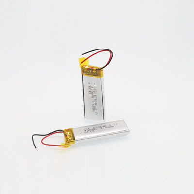 تاییدیه RoHS 602040P 3.7 V 400mah باتری قابل شارژ با سرعت تخلیه بالا