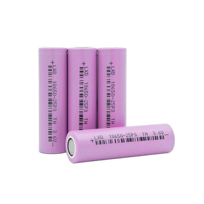 3C Max 3.6v 2500mah 18650 باتری لیتیوم یون لیتیوم استوانه ای
